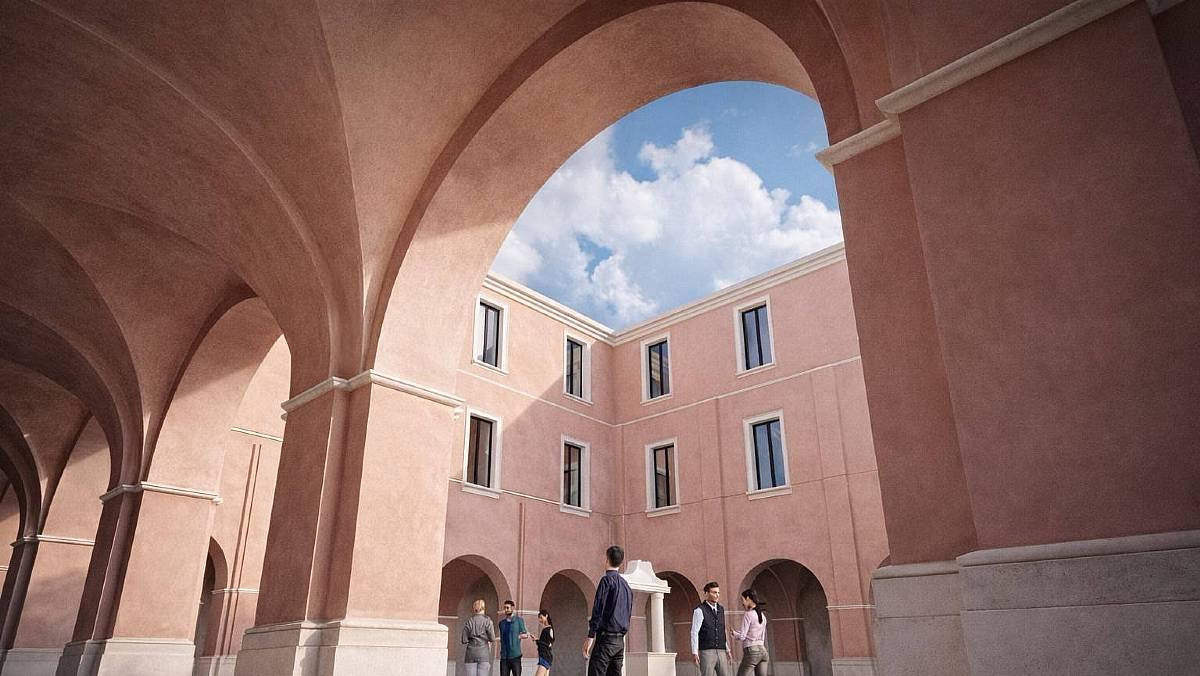 Il Municipio di Teggiano rinasce: chiostro trecentesco e tecnologie moderne per un futuro sostenibile